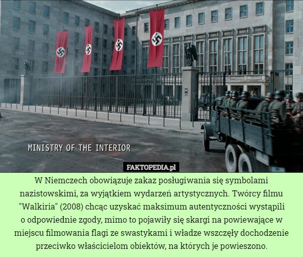 W Niemczech obowiązuje zakaz posługiwania się symbolami nazistowskimi, za...