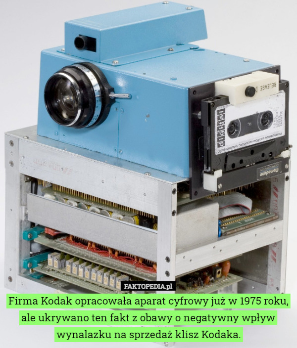 Firma Kodak opracowała aparat cyfrowy już w 1975 roku, ale ukrywano ten...