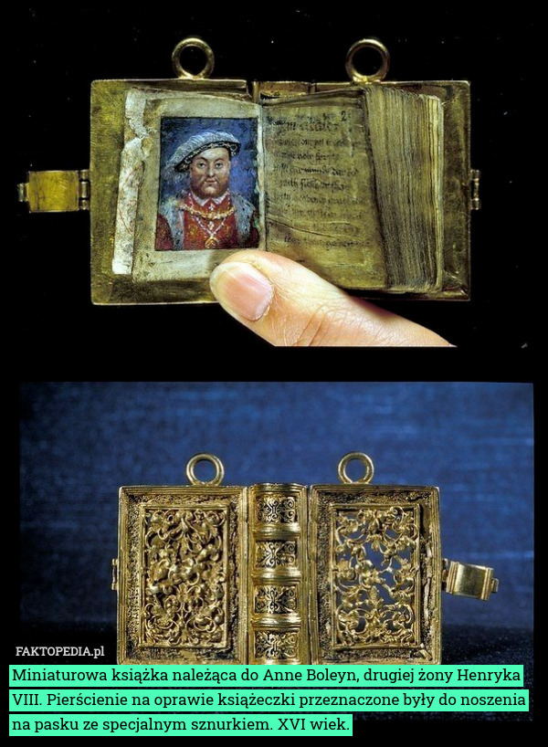 Miniaturowa książka należąca do Anne Boleyn, drugiej żony Henryka VIII.