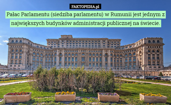 Pałac Parlamentu (siedziba parlamentu) w Rumunii jest jednym z największych...