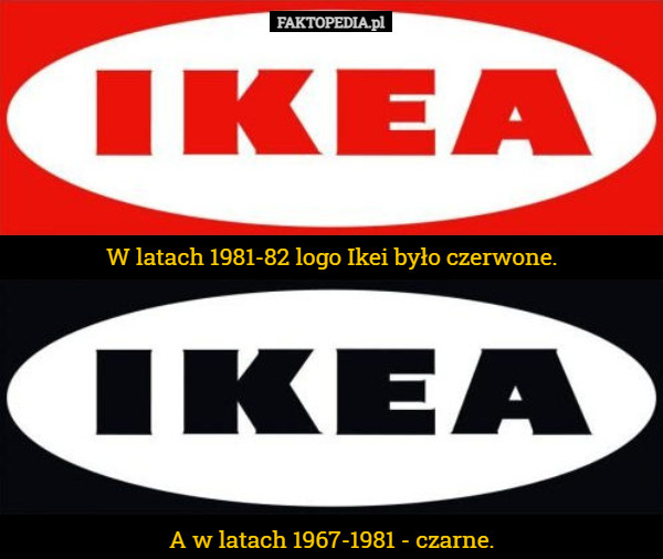 W latach 1981-82 logo Ikei było czerwone.