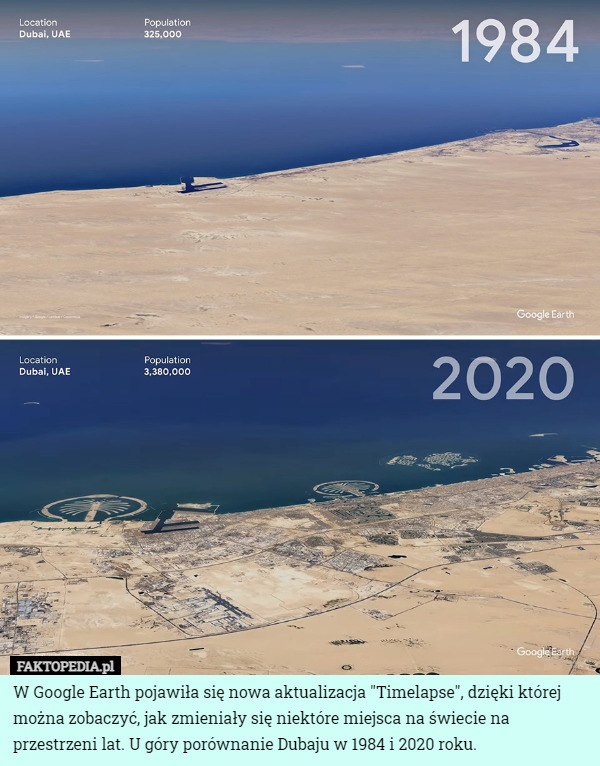 W Google Earth pojawiła się nowa aktualizacja "Timelapse", dzięki...