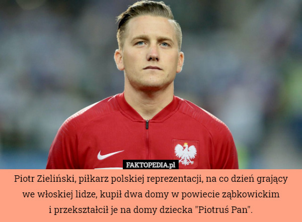 Piotr Zieliński, piłkarz polskiej reprezentacji, na co dzień grający we...