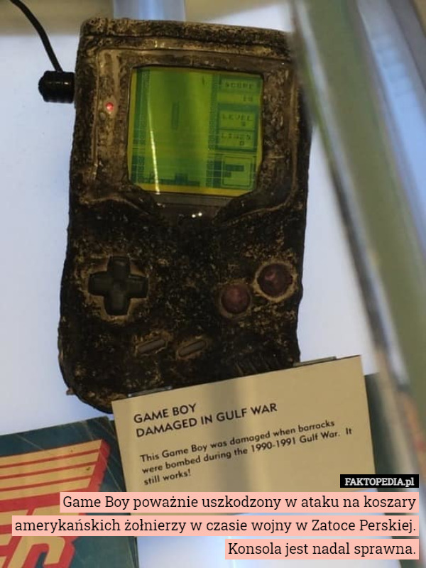 Game Boy poważnie uszkodzony w ataku na koszary amerykańskich żołnierzy...