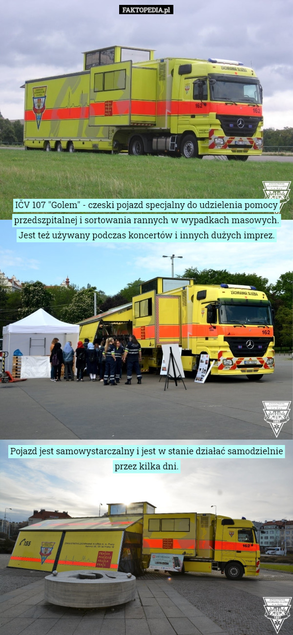 IČV 107 "Golem" - czeski pojazd specjalny do udzielenia pomocy...