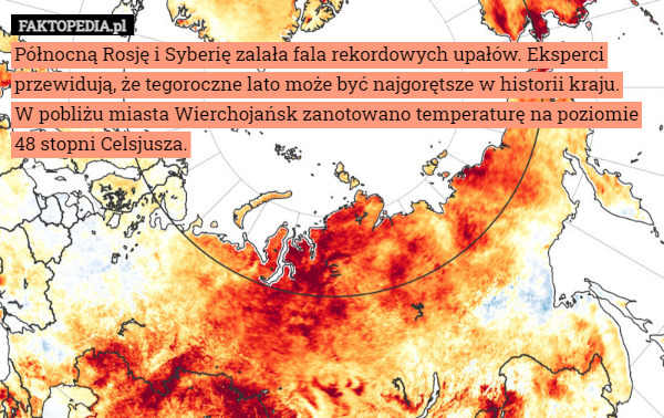 Północną Rosję i Syberię zalała fala rekordowych upałów. Eksperci przewidują...