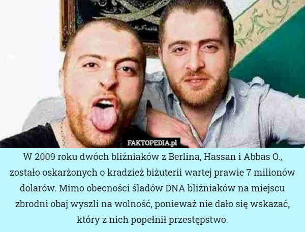 W 2009 roku dwóch bliźniaków z Berlina, Hassan i Abbas O., zostało oskarżonych