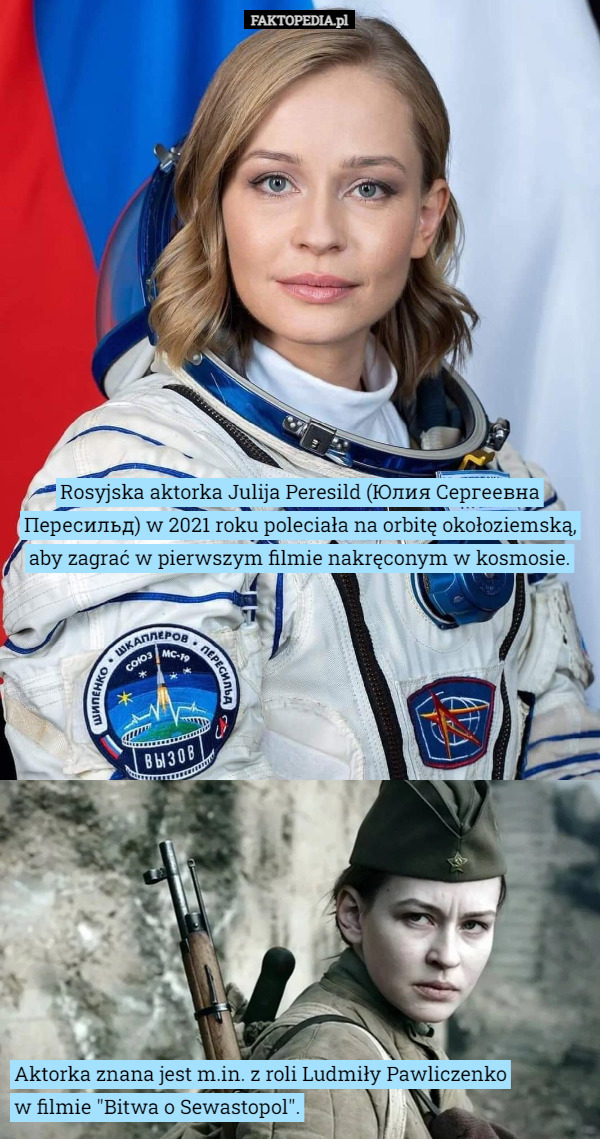 Rosyjska aktorka Julija Peresild (Юлия Сергеевна Пересильд) w 2021 roku...