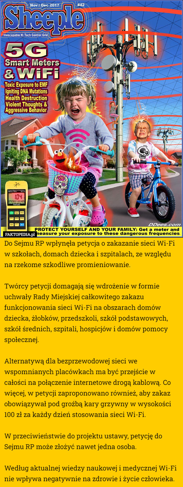 Do Sejmu RP wpłynęła petycja o zakazanie sieci Wi-Fi w szkołach, domach