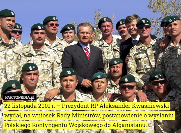 22 listopada 2001 r. – Prezydent RP Aleksander Kwaśniewski wydał, na wniosek...