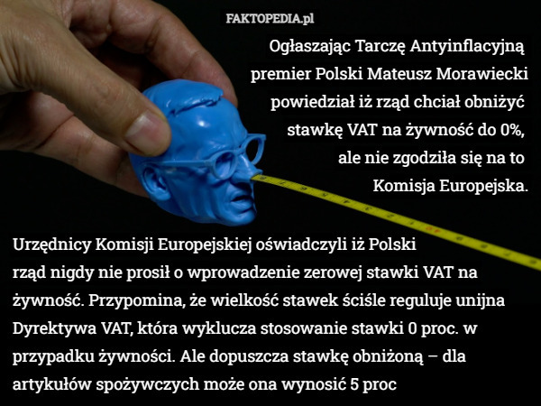 Ogłszając Tarczę Antyinflacyjną premier Polski Mateusz Morawiecki powiedział...