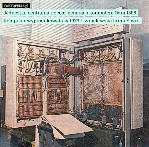 Jednostka centralna trzeciej generacji komputera Odra 1305.
Komputer wyprodukowała