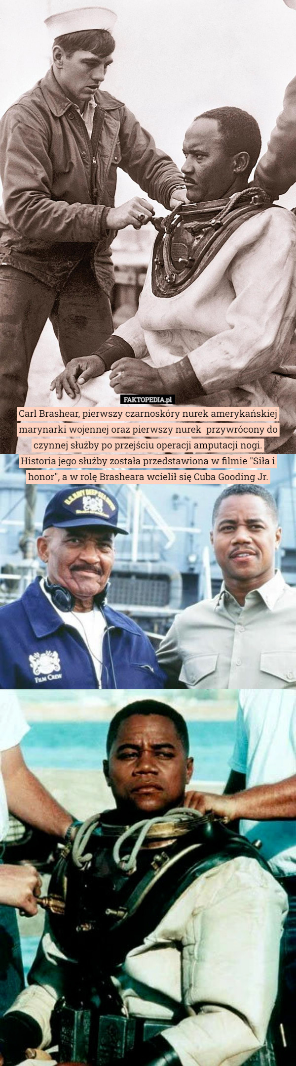 Carl Brashear, pierwszy czarnoskóry nurek amerykańskiej marynarki wojennej