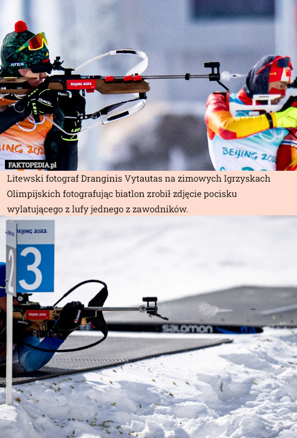 Litewski fotograf Dranginis Vytautas na zimowych Igrzyskach Olimpijskich