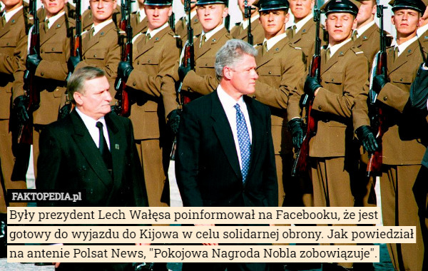 Były prezydent Lech Wałęsa poinformował na Facebooku, że jest gotowy do...