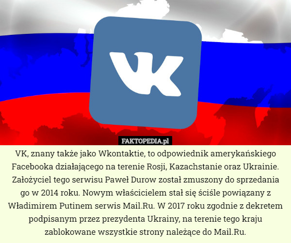 VK, znany także jako Wkontaktie, to odpowiednik amerykańskiego Facebooka...