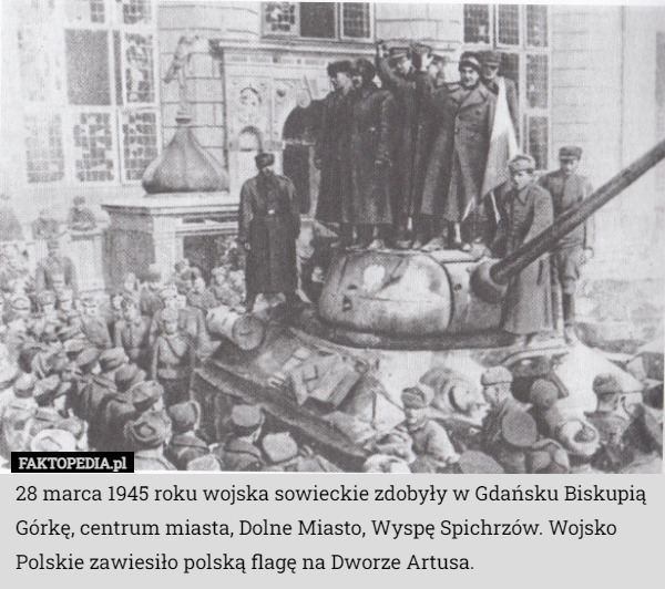 28 marca 1945 roku wojska sowieckie zdobyły w Gdańsku Biskupią Górkę, centrum...