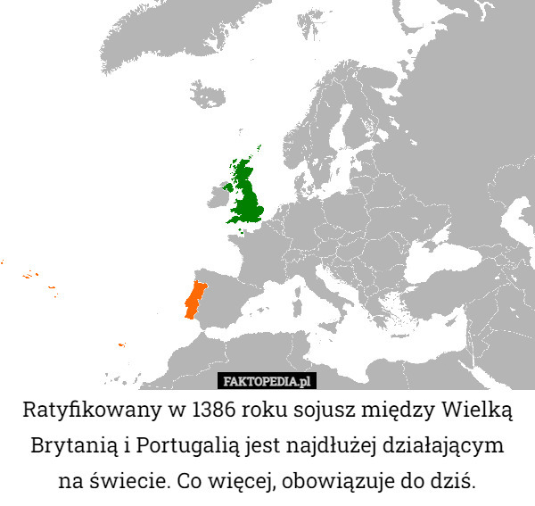 Ratyfikowany w 1386 roku sojusz między Wielką Brytanią i Portugalią jest...