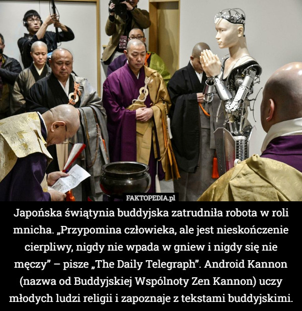 Japońska świątynia buddyjska zatrudniła robota w roli mnicha. „Przypomina...