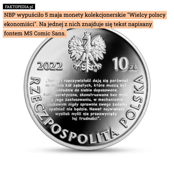 NBP wypuściło 5 maja monety kolekcjonerskie "Wielcy polscy ekonomiści".