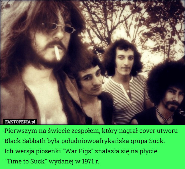 Pierwszym na świecie zespołem, który nagrał cover utworu Black Sabbath była...
