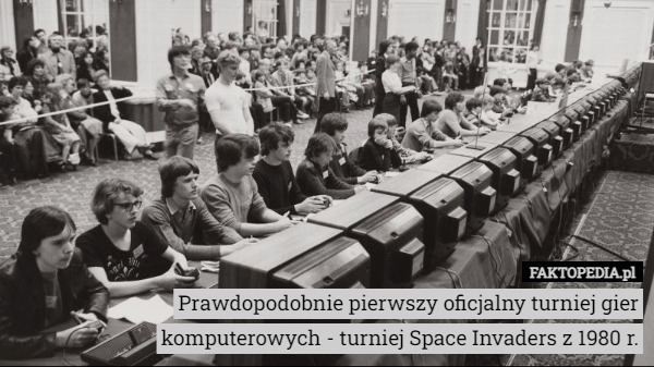 Prawdopodobnie pierwszy oficjalny turniej gier komputerowych - turniej Space