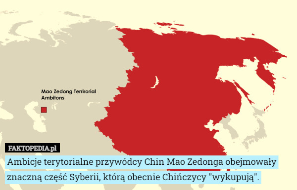 Ambicje terytorialne przywódcy Chin Mao Zedonga obejmowały znaczną część...