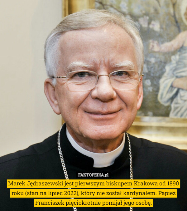 Marek Jędraszewski jest pierwszym biskupem Krakowa od 1890 roku (stan na...