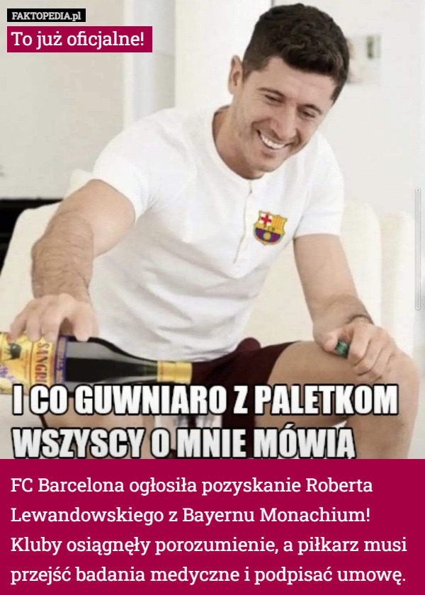 To już oficjalne! FC Barcelona ogłosiła pozyskanie Roberta...