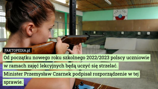 Od początku nowego roku szkolnego 2022/2023 polscy uczniowie w ramach zajęć