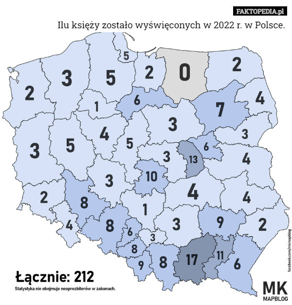 Ilu księży zostało wyświęconych w 2022 r. w Polsce.