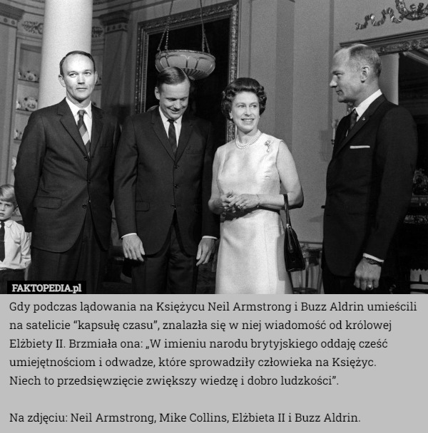 Gdy podczas lądowania na Księżycu Neil Armstrong i Buzz Aldrin umieścili...