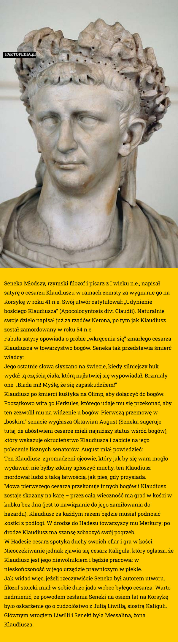 























Seneka Młodszy, rzymski filozof i pisarz z I wieku