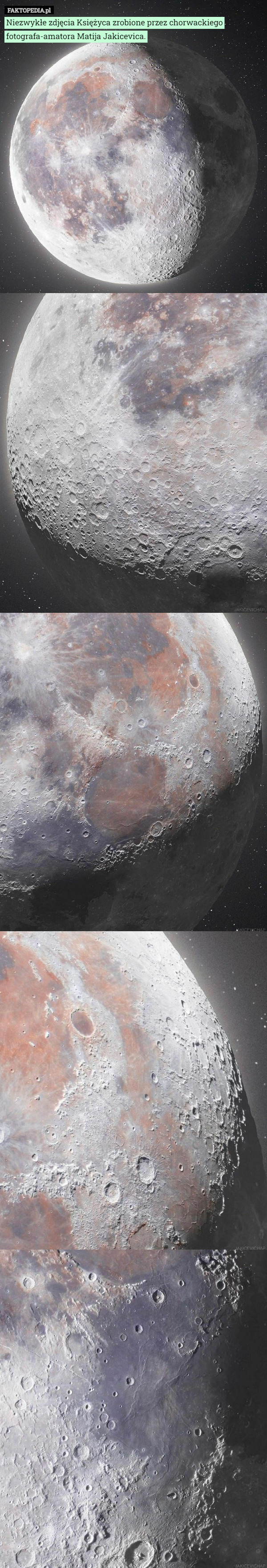 Niezwykłe zdjęcia Księżyca zrobione przez chorwackiego fotografa-amatora