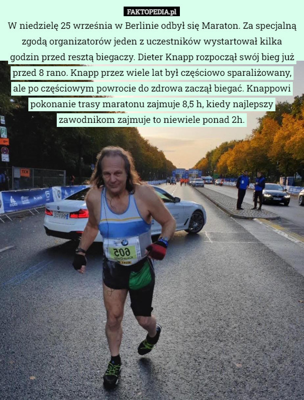 W niedzielę 25 września w Berlinie odbył się Maraton. Za specjalną zgodą...