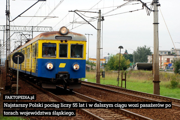 Najstarszy Polski pociąg liczy 55 lat i w dalszym ciągu wozi pasażerów po