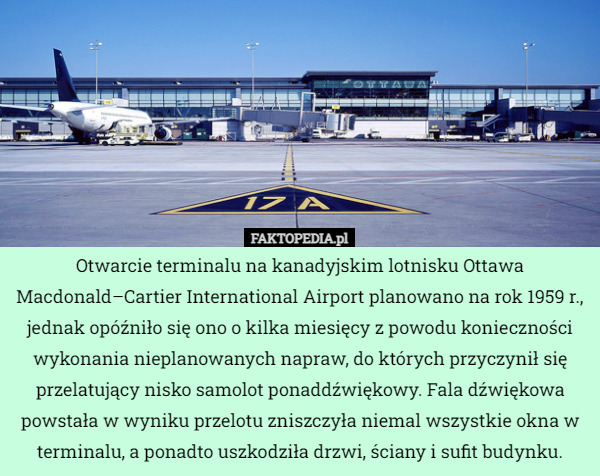 Otwarcie terminalu na kanadyjskim lotnisku Ottawa Macdonald–Cartier International...