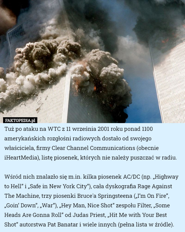 Tuż po ataku na WTC z 11 września 2001 roku ponad 1100 amerykańskich...