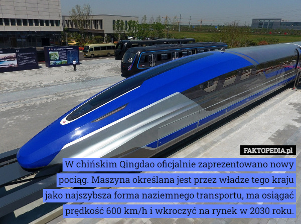 W chińskim Qingdao oficjalnie zaprezentowano nowy pociąg. Maszyna określana...
