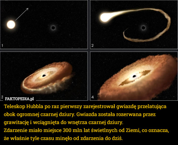 Teleskop Hubbla po raz pierwszy zarejestrował gwiazdę przelatująca obok...