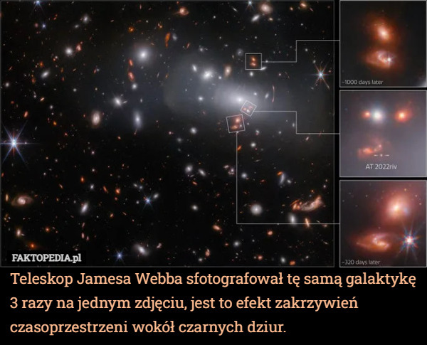 Teleskop Jamesa Webba sfotografował tę samą galaktykę 3 razy na jednym...