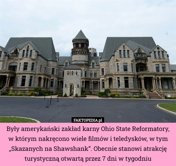 Były amerykański zakład karny Ohio State Reformatory, w którym nakręcono